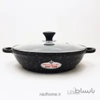 ماهیتابه مشکی دو دسته زرساب سری MELORIN