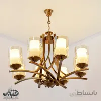 لوستر آویز هشت شعله پارسیان کد 7055/8 حباب خارجی