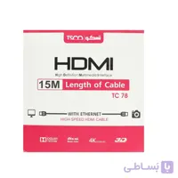 کابل HDMI تسکو مدل TC 78 4kطول 15 متر