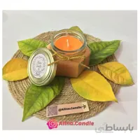 آلینا کندل-شمع معطر شیشه ای شش ضلعی با رایحه های مختلف ا دست ساز