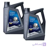 روغن موتور 10W40 آیسین حجم 4 لیتر (NEW) بسته 2 عددی