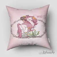 کوسن چاپی دخترانه طرح تکشاخ pk-2924