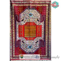 فرش دستبافت خراسان جرگلان چله ابریشم کف ابریشم نقشه ستاره ای