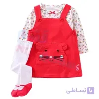 ست سه تکه سارافون دخترانه کارترز کد 9630