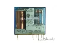 رله مینیاتوری 24 ولت DC تک کنتاکت 16 آمپر (بدون پایه) Finder