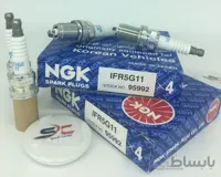 شمع سوزنی ایریدیوم لیزری پایه کوتاه NGK IFR5G11 95992(یک عدد)