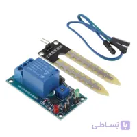 سنسور رطوبت خاک YL69 همراه ماژول رله 12 ولت مناسب آبیاری اتوماتیک گلدان هوشمند