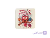 آینه جیبی طرح owl never sleeps کد ۰۰۰۳