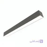 چراغ خطی روکار برش 9 تک لاین بدنه مشکی اکووات