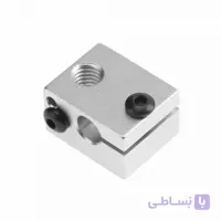 محفظه (بلوک) آلومینیومی Mk8 ورژن 6 هیتر پرینتر سه بعدی / MK8 Aluminium Block V6 heater block