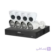 پکيج 8 دوربين مداربسته داهوا 2 مگاپيکسل سری میان رده