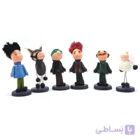 فیگور شخصیت کارتونی کلاه قرمزی و پسر خاله پک ۶ عددی