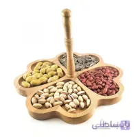 اردو خوری چوبی طرح قلب دسته دار