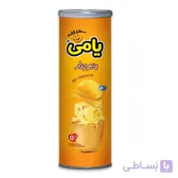 چيپس همسان بسته بندی قوطي پنير چدار 150 گرمی (12 عدد در هر کارتن) ا Potato chips, matched the packaging container of whey, cheddar 150 g (12 pieces per carton)