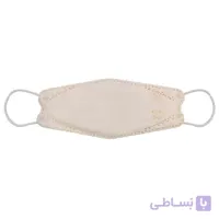 ماسک سه بعدی 4 لایه KF94 بسته 25 عددی کرمی