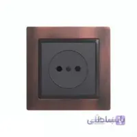 پریز برق بدون ارت با محافظ کودک خارجی فلزی K&S مدل ریو
