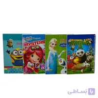 دفتر سیمی شطرنجی خانه ریز 50 برگ گنجینه