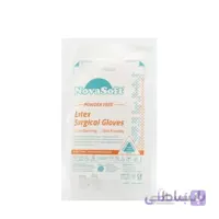 دستکش جراحی بدون پودر نوا سایز ۶/۵ ا Nova powderless surgical gloves size 6/5