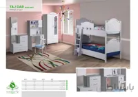 تخت خواب دو طبقه مدل تاج دار