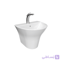 روشویی نیم پایه چینی کرد مدل کانسپت