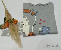 بلوز زنانه آستین بلند طرح زرافه