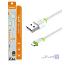 کابل تبدیل USB به تایپ سی الدینیو مدل XS-073 طول 0.3 متر