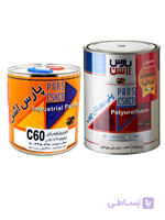 رنگ سفید براق پلی اورتان پارس اشن کد EM۸۰۰۳ به همراه هاردنر C۶۰