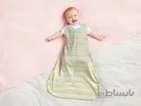 کیسه خواب دولایه بهاره(راه راه) (سایزبندی 0تا48ماه)