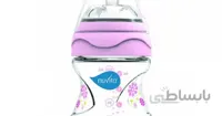 شیشه شیر ضدنفخ 150 میل صورتی نوویتا Nuvita