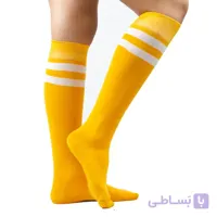 جوراب زیرزانو دوخط زرد بوم