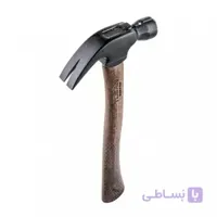 چکش میخ کش دوشاخ دسته بلند چوبی 250 گرم توسن TOSAN