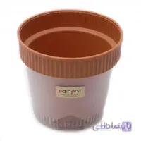 گلدان پلاستیکی دوتایی رنگ قهوه ای(ساخت ‌ژاپن)