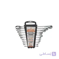 مجموعه ۱۲ عددی آچار یکسر تخت یکسر رینگی (پلکانی)