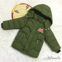 کاپشن پسرانه با کیفیت وارداتی گوانجو داخل پشم شیشه 2 ساله تا 5 ساله مشکی و یشمی مشکی S .m .l .xl