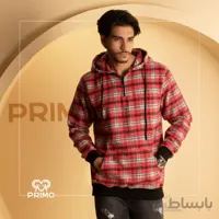 هودی پشمی مردانه مدل چهارخانه 237901