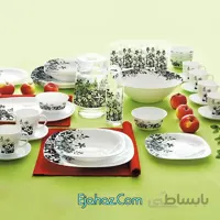 سرویس آرکوپال 44 پارچه لومینارک فرانسه مدل ادن مشکی لومینارک(Luminarc)