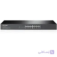 سوییچ 16 پورت مگابیتی و رکمونت تی پی-لینک مدل TL-SF1016