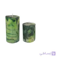 شمع لوتوس طرح دار بسته 3 عددی
