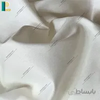 آستر پرده معمولی مات رنگ شیری روشن همراه دوخت و نوار