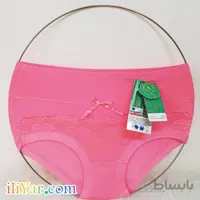 شورت زنانه گیاهی پاپیونی دارای رنگبندی فری سایز