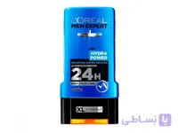 شامپو بدن و سر لورآل( LOREAL ) سری HYDRA POWER حجم 300 میلی لیتر
