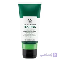 اسکراب لایه بردار پوست بادی شاپ مدل تی تری | مخصوص پوست چرب و جوش دار | ۱۰۰ میل ا The Body Shop Tea Tree Squeaky Clean Scrub 100ml
