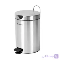 سطل پدالدار 5 لیتری Brasiana نقره ای