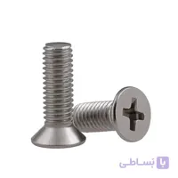پیچ چهار سو سر تخت (سر خزینه) سایز M6 طول 15 میلیمتر ا Partineh.com