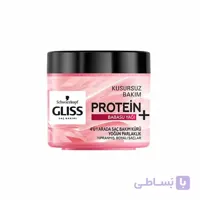ماسک مو ابرسان و براق کننده گلیس مناسب موهای اسیب دیده و رنگ شده GLISS babassu ya