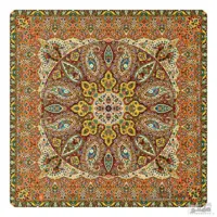 رومیزی مربع ترمه طرح سپنتا کد 841