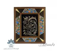 تابلو قلمزنی با قاب خاتم و تذهیب 30 * 36
