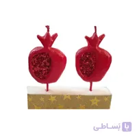 شمع انار یلدا بسته 2 عددی مدل STC353