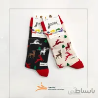 جوراب ساق بلند زنانه طرح گوزن برند جوپا کد 1245