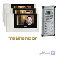 پکیج آیفون تصویری سیماران مدل HS_78/M100(با وای فای) با پنل فوژان 1تا 16 واحد
